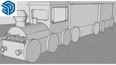  - Sketchup Free - Création d'une locomotive